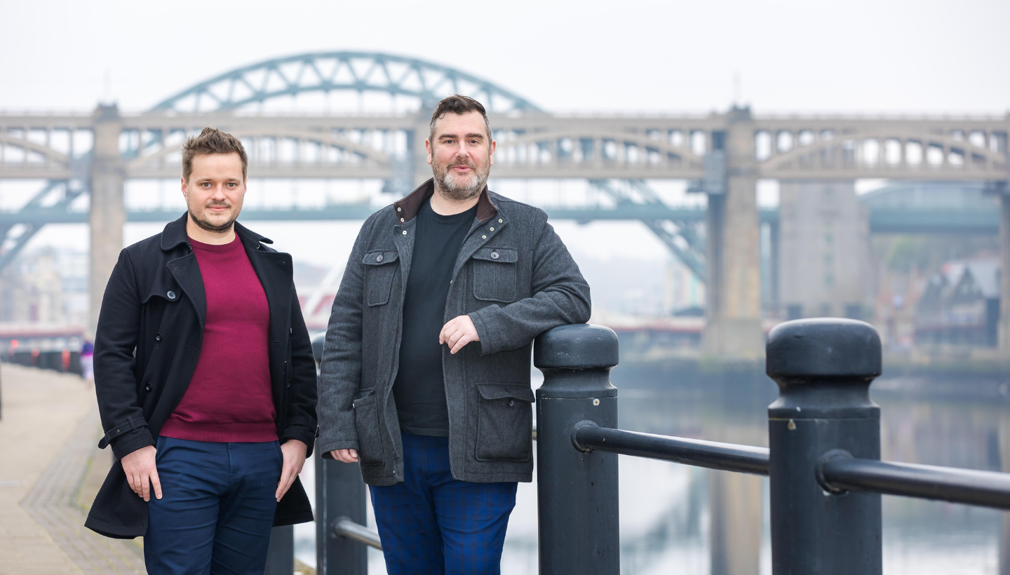 James Holloway and Andrew Gibson from the North East Fund